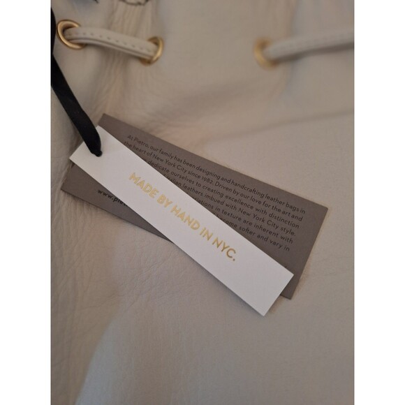 Pietro NYC White Leather Fringe Western Bag NWT NINA FRINGE BUCKE - Picture 11 of 14